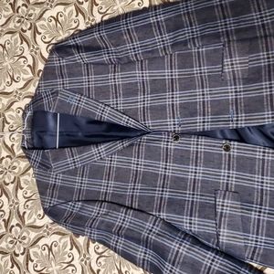 Blue Checkered Blazer by Signor Terry